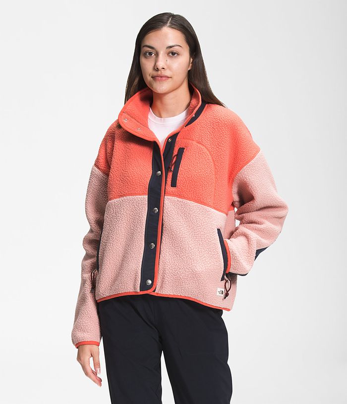 Chaqueta Softshell The North Face Mujer Cragmont Fleece - Colombia EWBFTA579 - Naranjas/Rosas